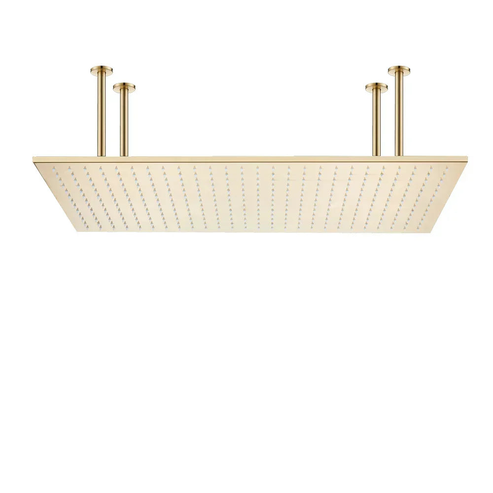 DecorBites™ 16"x32" LED Rainfall Shower Head - Color Changing Luxury Square Design