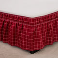 DecorBites™ Elastic Band Diamond Lattice Ruffled Bed Skirt for Queen Size Mattress