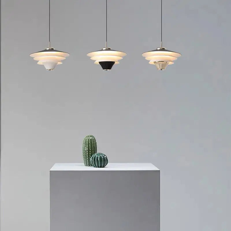 DecorBites™ Cream Wind Milk Glass Pendant Lights LED E27 Modern Kitchen Island Dining
