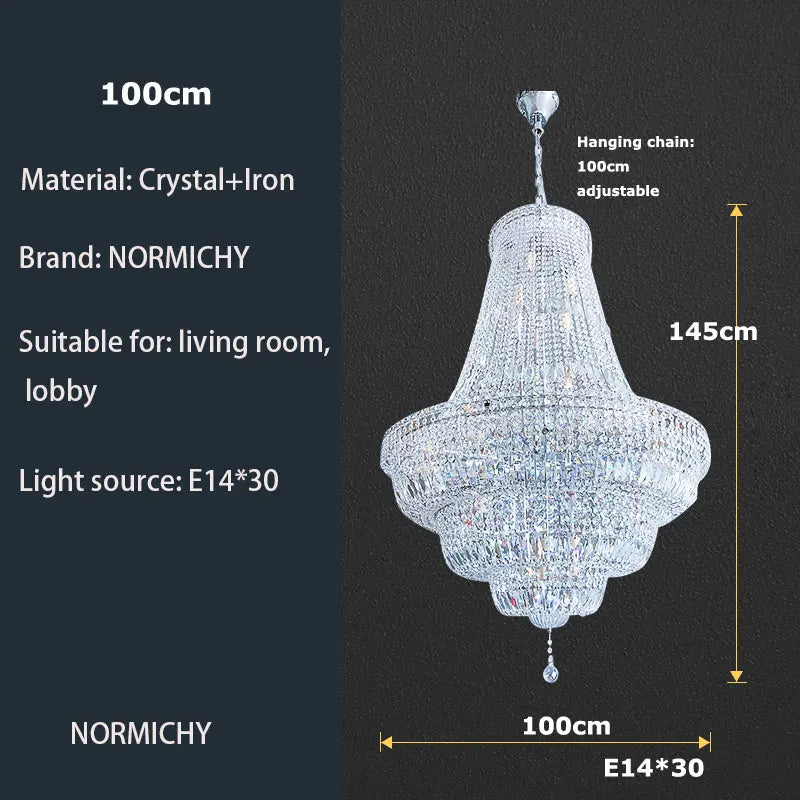 DecorBites™ Gold/Chrome K9 Crystal Chandelier for Elegant Home Décor