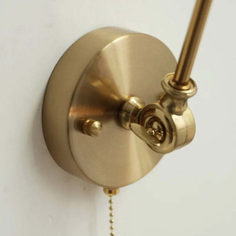 DecorBites™ Ceramic Copper LED Wall Lights with Pull Chain Switch - Nordic Modern Bedside Lamp