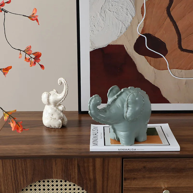 DecorBites™ Elephant Abstract Bubble Sculpture Home Decor Figurine