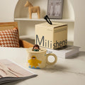 كوب قهوة سيراميك إبداعي من DecorBites™ مع غطاء للأزواج