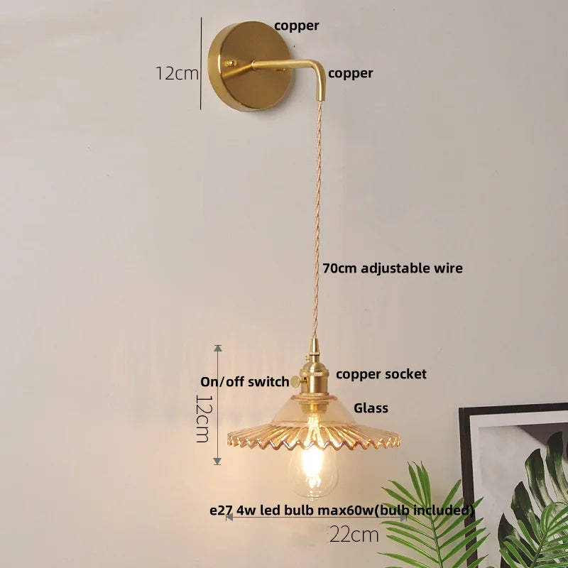 أضواء جدارية ليد DecorBites™ بمفتاح زجاجي أخضر للمطبخ وغرفة النوم وغرفة المعيشة