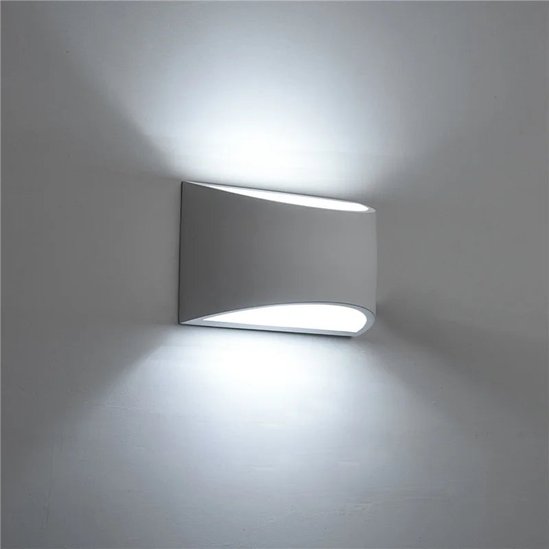 DecorBites™ مصباح حائط جبسي 5 وات LED شمعدانات إضاءة داخلية لغرفة المعيشة وغرفة النوم