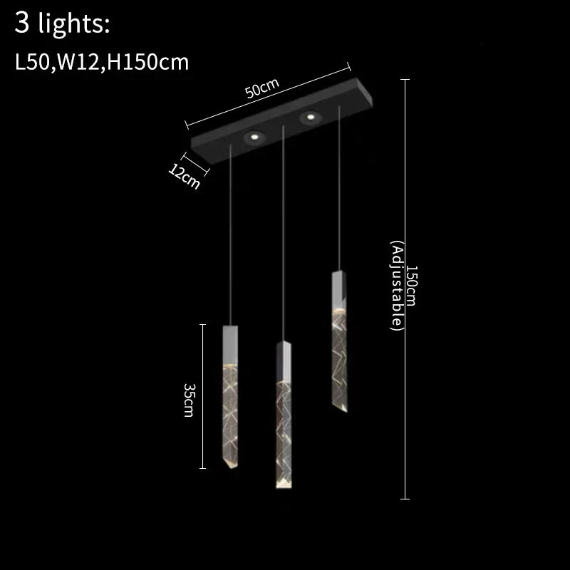 DecorBites™ Crystal LED Chandelier: Stylish Staircase & Living Room Lighting