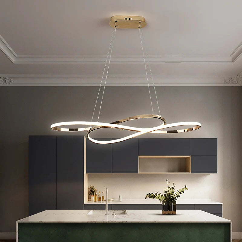 Nordic Minimalist Metal Pendant Light Chandelier