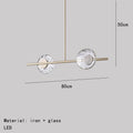 ثريات DecorBites™ الزجاجية LED المعدنية الذهبية 3000 كلفن: إضاءة للمطاعم وغرف الاستقبال والمطابخ وغرف الطعام