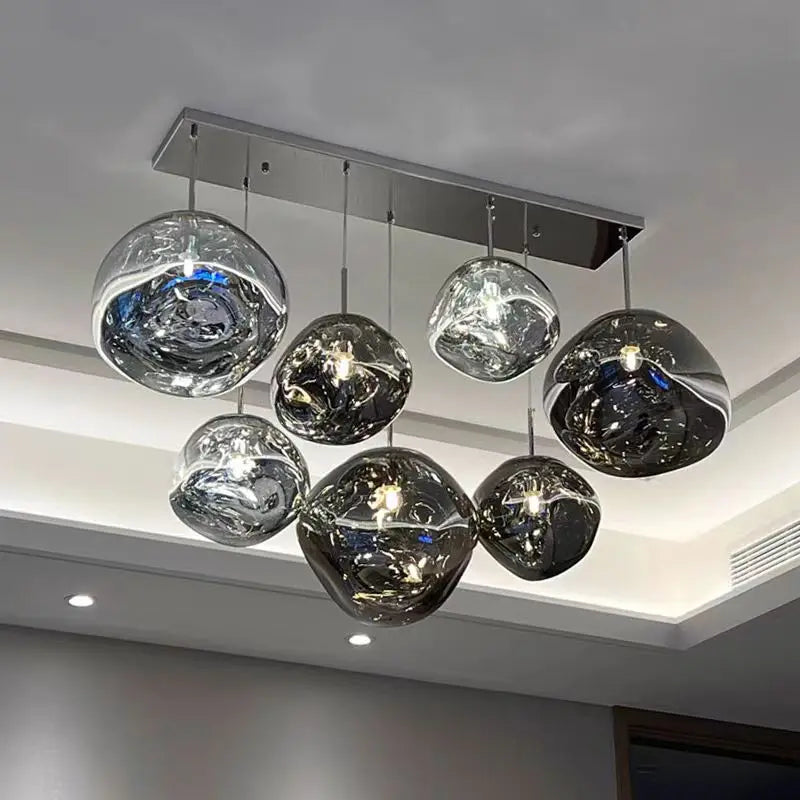 Nordic Lava Pendant Light in Plated PVC Finish