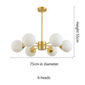DecorBites™ Glass Ball Pendant Lights: Modern LED Hanging Lamp for Home, Restaurant, Bar, and Cafe