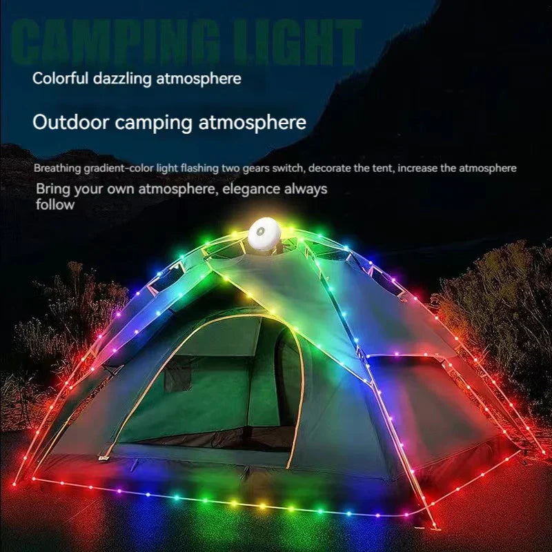 DecorBites™ 10M Waterproof LED Camping Light Strip for Outdoor Garden Tent Room