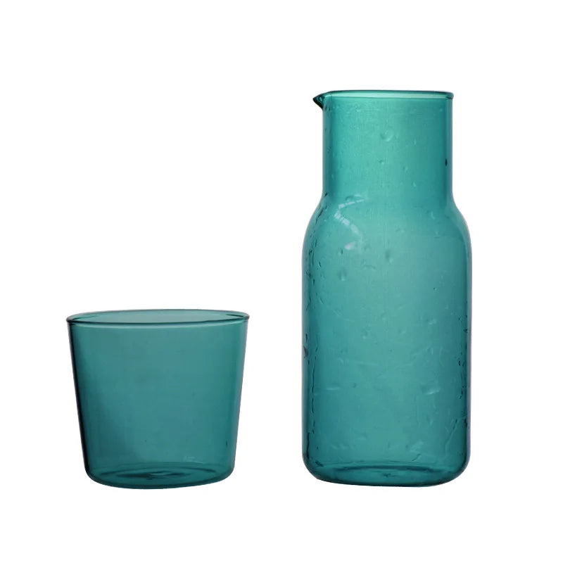 DecorBites™ 500ML Borosilicate Glass Tea Pot Cold Water Milk Cup Simple Creative Pot