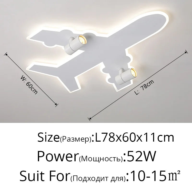 DecorBites™ مصابيح سقف للأطفال برسومات كرتونية لغرفة نوم الأولاد إضاءة LED إبداعية لحماية العين