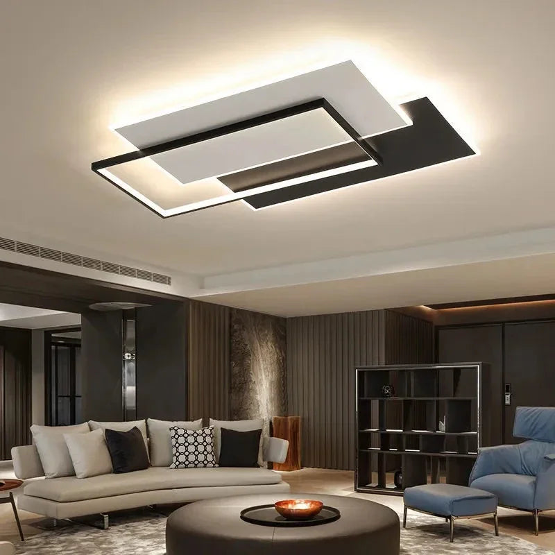 DecorBites™ ثريا LED: أضواء تعتيم عصرية لغرف المعيشة والطعام والمطبخ وغرف النوم والردهات المنزلية