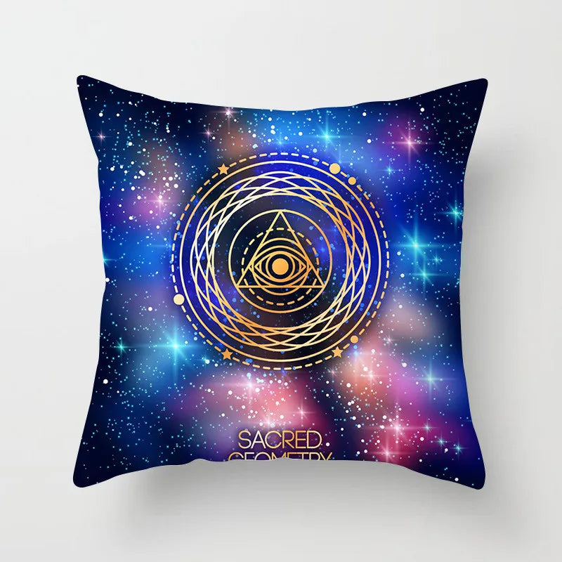 DecorBites™ Geometric Square Pillowcase Ethnic Retro Sofa Pillow Cover 45x45cm Home Decor