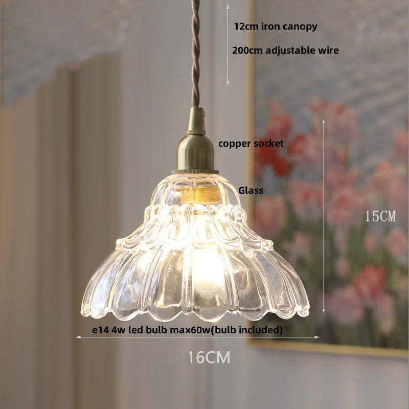 DecorBites™ Clear Glass LED Pendant Light - Modern Nordic Design - Adjustable Hanging Lamp