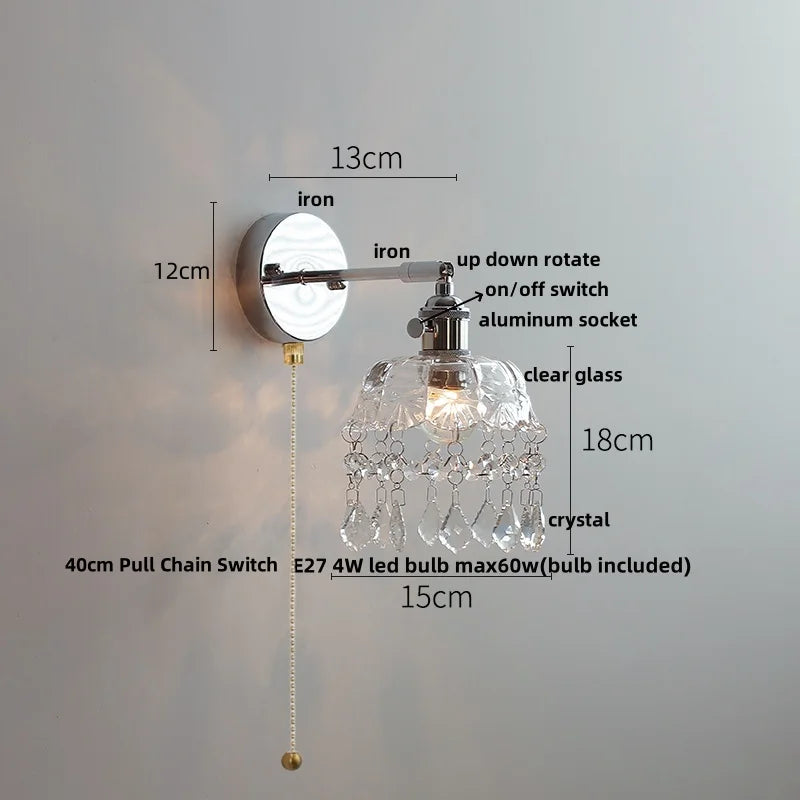 DecorBites™ Ceramic LED Wall Light Fixture Up Down Rotate Modern Style Bedside Lamp