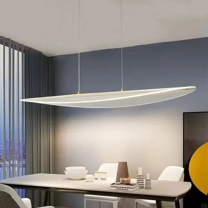 ثريا LED ديكور بايتس™: إضاءة متدلية منحنية طويلة على الطراز الاسكندنافي لديكور المنزل والمكتب وغرفة الطعام