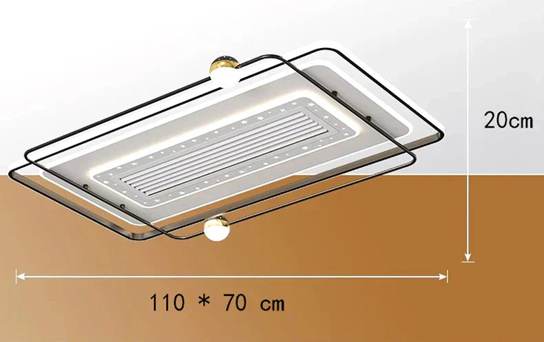 مروحة سقف غرفة نوم الأطفال DecorBites™ مع جهاز تحكم عن بعد وإضاءة LED عصرية