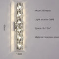 DecorBites™ Applique Murale en Cristal : Design Nordique LED Luxe, Or/Chrome Artistique pour Salon, Chambre à Coucher