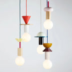 Nordic Wood Pendant Light With Iron Accent