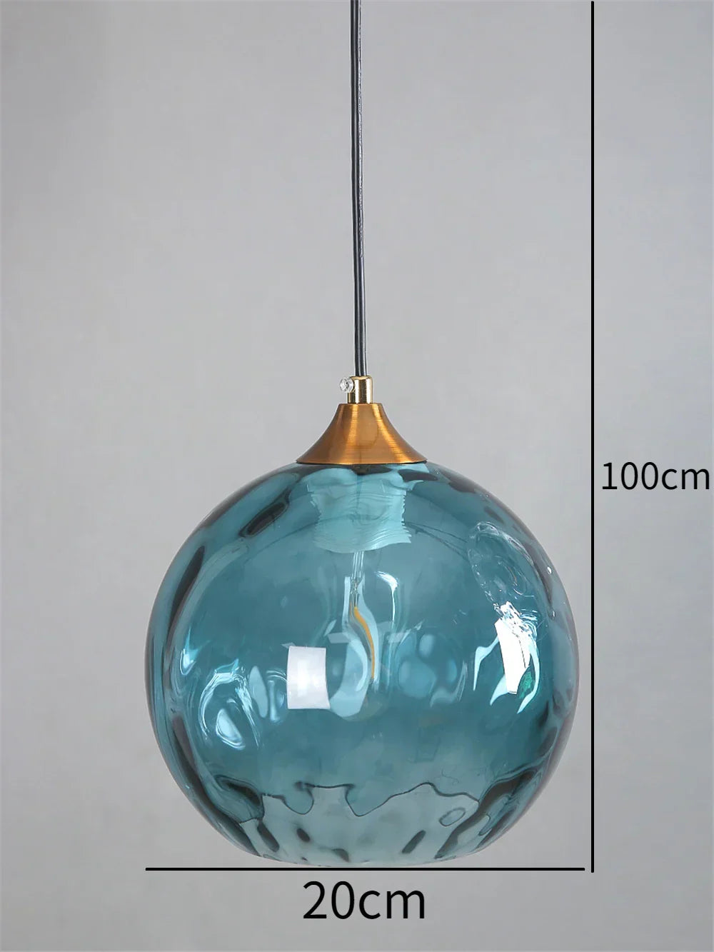 DecorBites™ Glass Ball Pendant LED Chandelier for Bedroom Dining Room Kitchen
