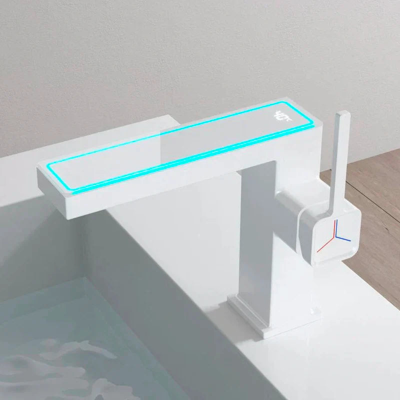 DecorBites™ Gun Grey Digital Display Basin Faucet