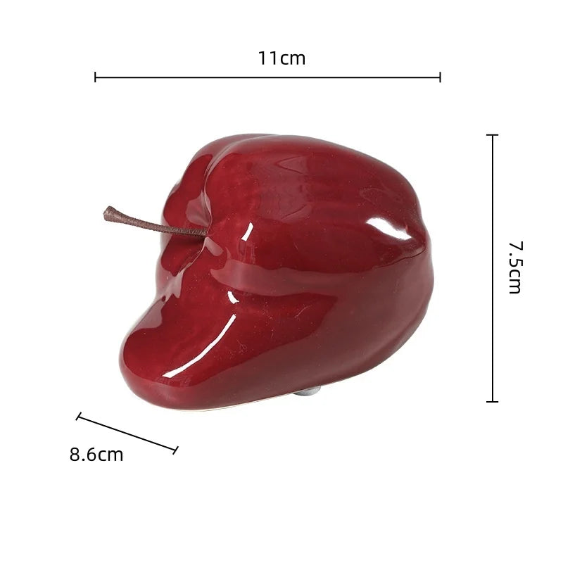 DecorBites™ Abstract Melting Apple Ceramic Ornaments Home Decor Handicrafts