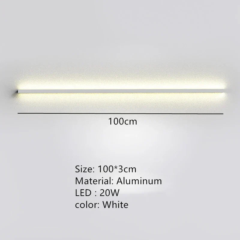 DecorBites™ LED Wall Lights Dimming Switch Black Gold White Metal Sconces Bedroom Aisle Lamp