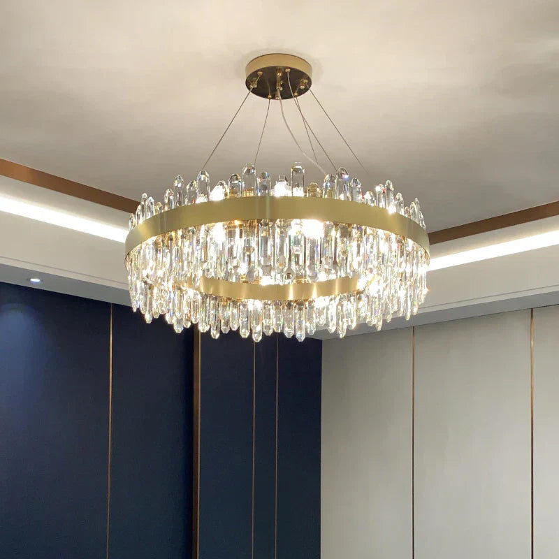 DecorBites™ Crystal Chandelier: Post-Modern High-End Luxury for Living Room, Bedroom, and Restaurant