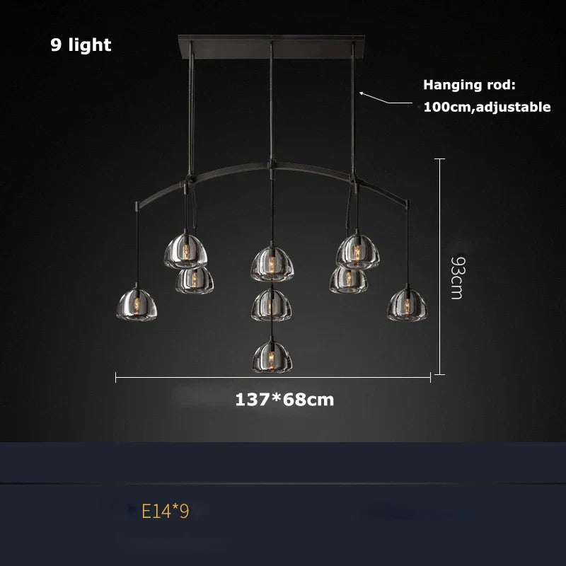 DecorBites™ K9 Crystal Chandelier Lighting for Dinning Room & Corridor