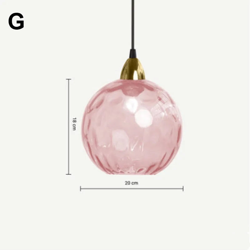 DecorBites™ Glass Ball Lustre Pendant Lights - Modern Nordic Design for Kitchen, Bedroom, or Restaurant