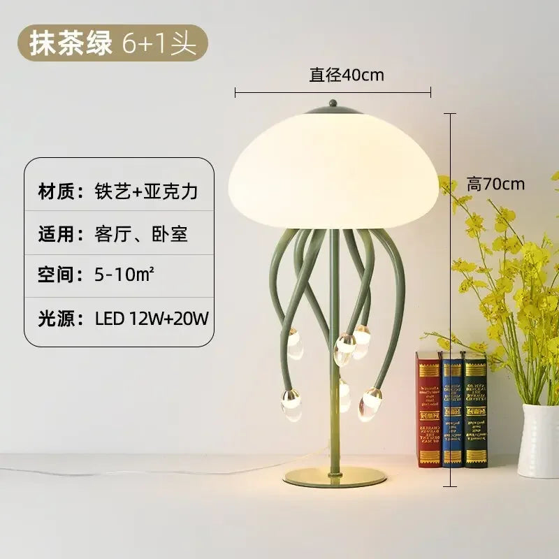 DecorBites™ مصباح قنديل البحر Kawaii LED لديكور وإضاءة غرفة النوم
