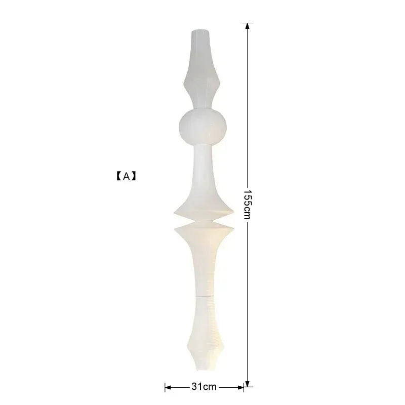 DecorBites™ مصباح معلق ياباني وابي سابي LED E27 سقف ورق الأرز معلق من نوجوتشي أكاري
