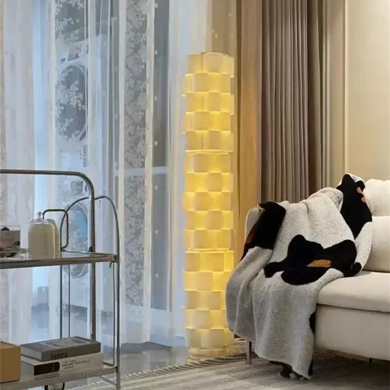 مصباح أرضي عمودي فاخر أنيق DecorBites™ لغرفة المعيشة وغرفة النوم وديكور الأريكة