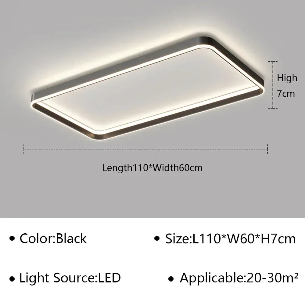 DecorBites™ Geometric LED Ceiling Lamp Chandelier for Living Dining Room Study Bedroom Aisle Balcony