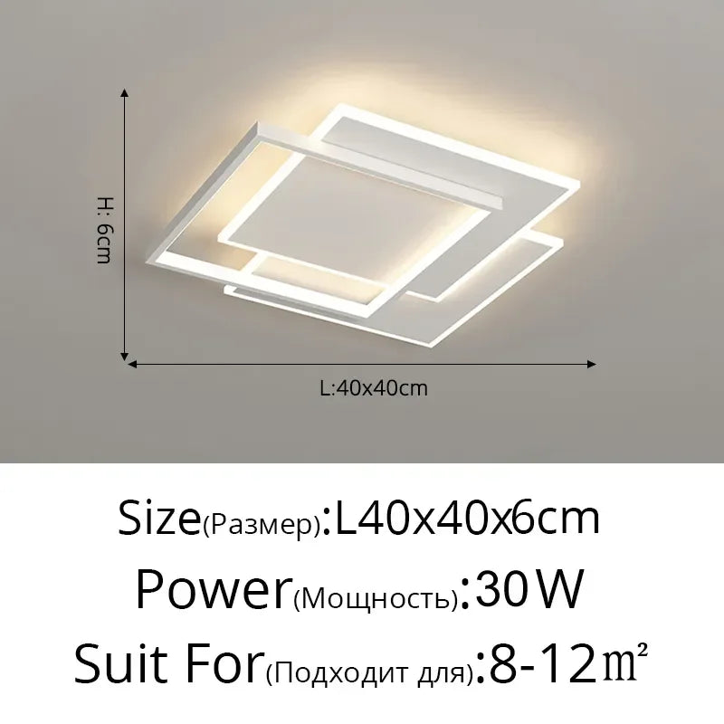 DecorBites™ ثريا LED: أضواء تعتيم عصرية لغرف المعيشة والطعام والمطبخ وغرف النوم والردهات المنزلية