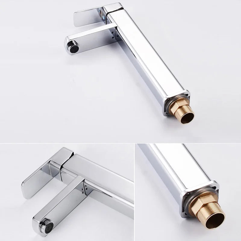 DecorBites™ Basin Mixer Bathroom Faucet with Single Handle for Cold and Hot Water