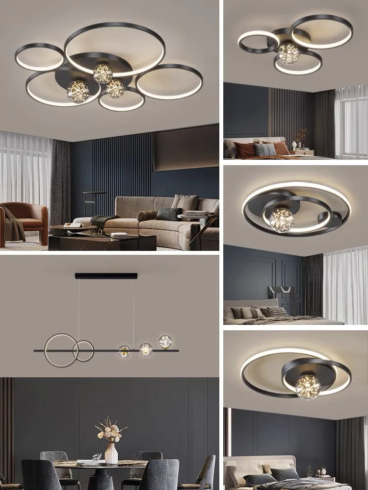 DecorBites™ Gypsophila Chandelier: Modern Ceiling Light for Living Room, Bedroom, Home.