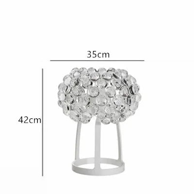 DecorBites™ Acrylic RS7 Bulb Pendant Lights Caboche Dia35/50/65CM Clear Gold Lamp