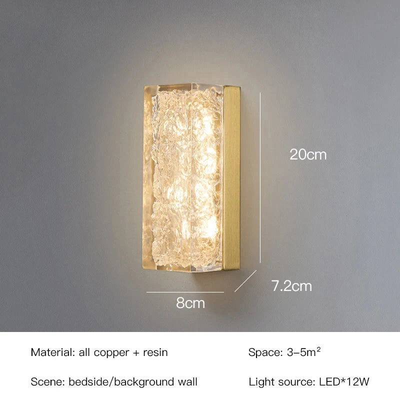 DecorBites™ LED Bedroom Wall Lamp - Luxury Nordic Design Resin Light