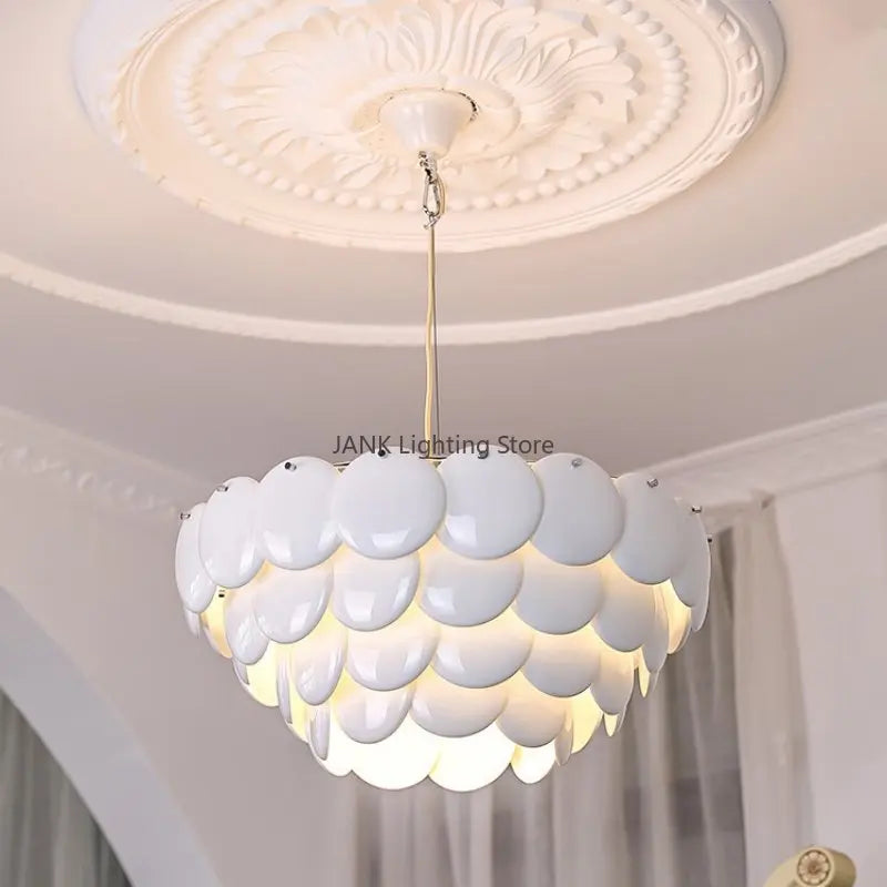 DecorBites™ French Ceramic Chandelier: Romantic LEDs for Luxury Living Room & Restaurant Decor