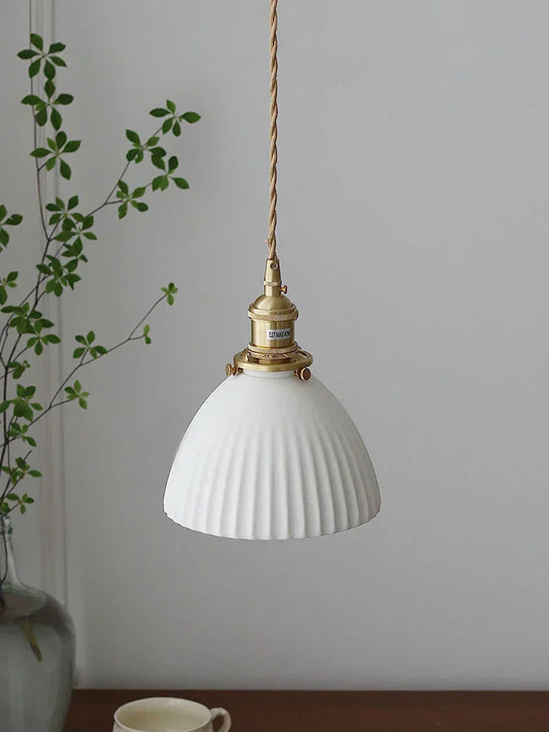 DecorBites™ مصباح معلق سيراميك ياباني بتصميم إسكندنافي فاخر
