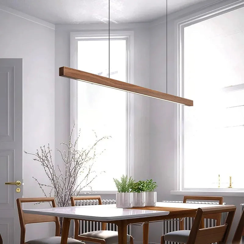 إضاءة تعليق خطية LED من DecorBites™: إضاءة عصرية لجزيرة المطبخ وغرفة الطعام