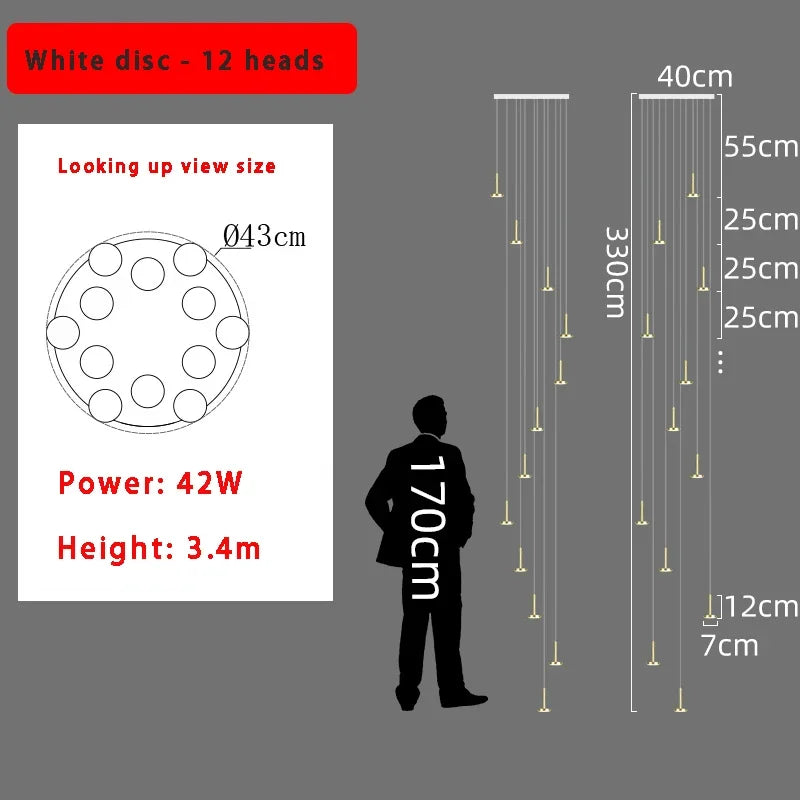 DecorBites™ 2024 Nordic Minimalist Ceiling Chandelier - Trendy Living Room Lighting Decor