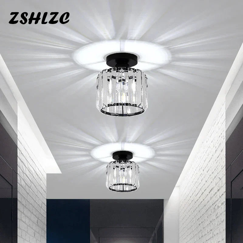 DecorBites™ Crystal LED Chandelier Ceiling Light for Home Decor & Lighting in Various Rooms