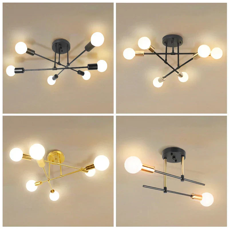 DecorBites™ ثريا سقف LED معلقة لغرفة المعيشة والمطبخ وديكور المنزل