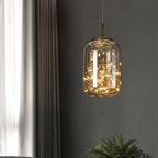 Nordic Star Glass Pendant Light With Long Cord
