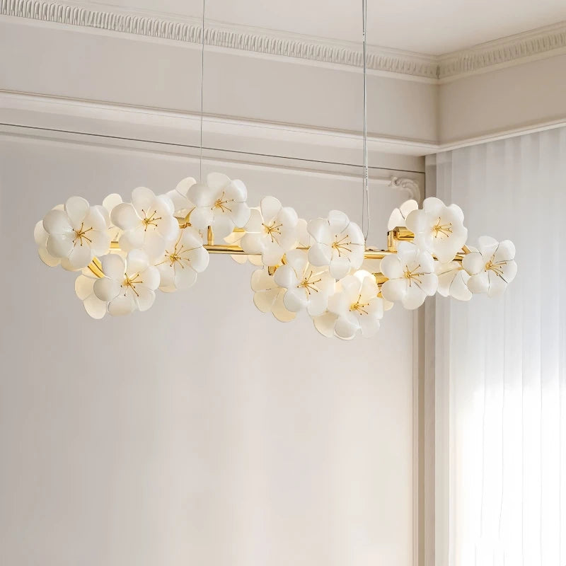 Modern Linear Metal Pendant Light for Kitchen Island