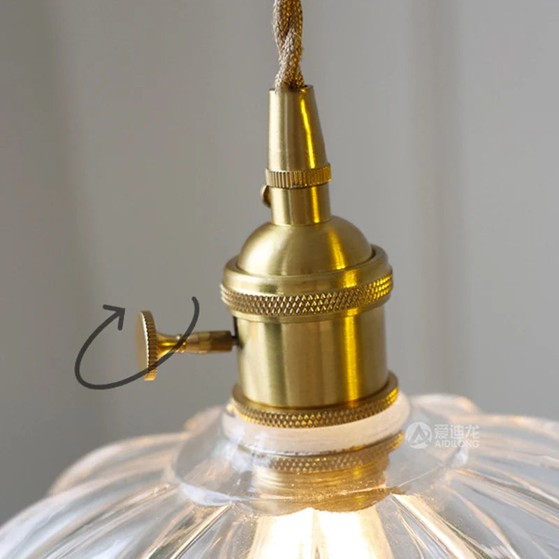 Vintage Shanghai Glass Pendant Light in Green or White